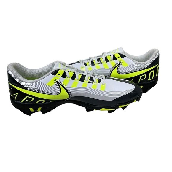 Nike Vapor Edge Shark Men Sz 16 Black White Volt Football Cleats DQ5114-170